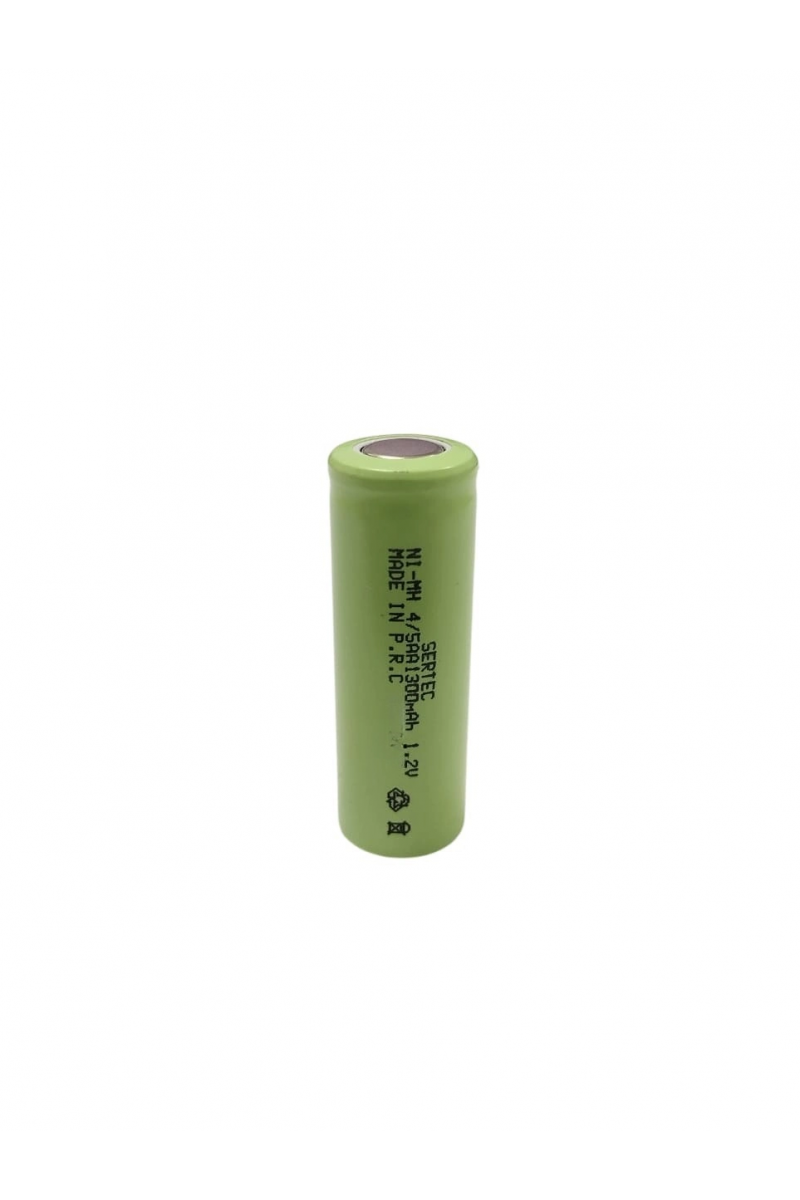 Sertec - 1.2v 1300 Mah - 4/5aa - Ni - mh Şarjlı Pil - (başsız / Flat Head)