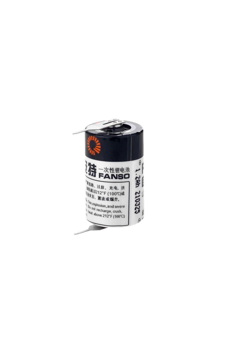 Fanso Er14250h 3.6v 1/2 Aa Size Lithium Pil (li - socl2) 2 Pın