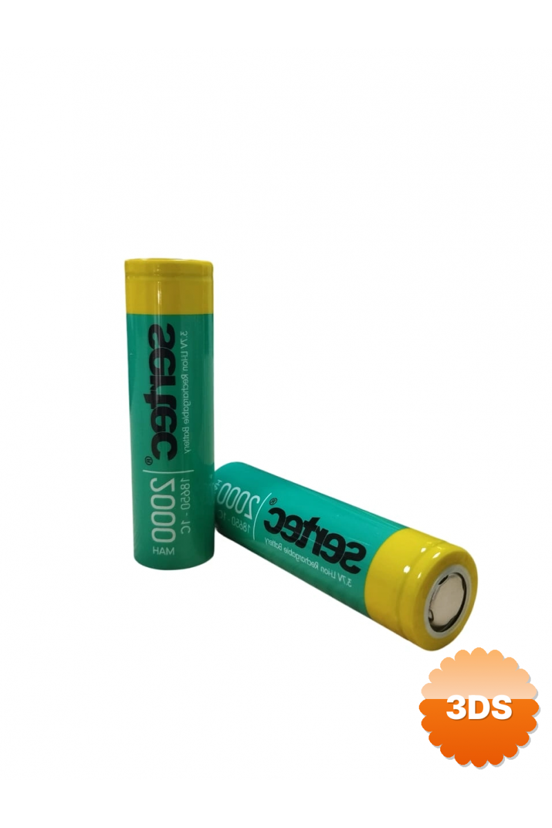 Sertec 18650 3.7v 2000 Mah 1c Li - ıon Şarjlı Pil