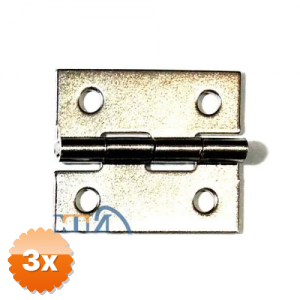 3 Adet Tavla Menteşesi 3cm, No:1/4 - Nikel, 1 Adet