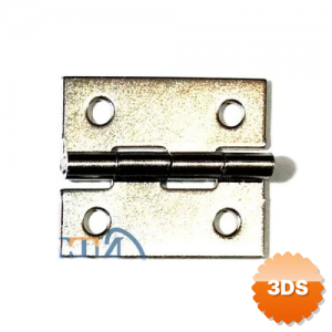 Tavla Menteşesi 3cm, No:1/4 - Nikel, 120 Adet