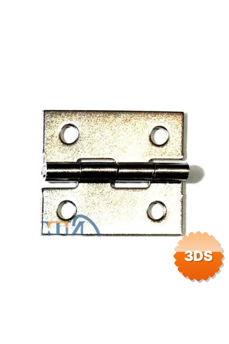 Tavla Menteşesi 3cm, No:1/4 - Nikel, 120 Adet