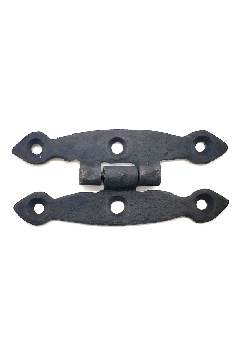 Antika Tarz Dekoratif Pirinç Dar Menteşe - 75x39 Mm, Oksit