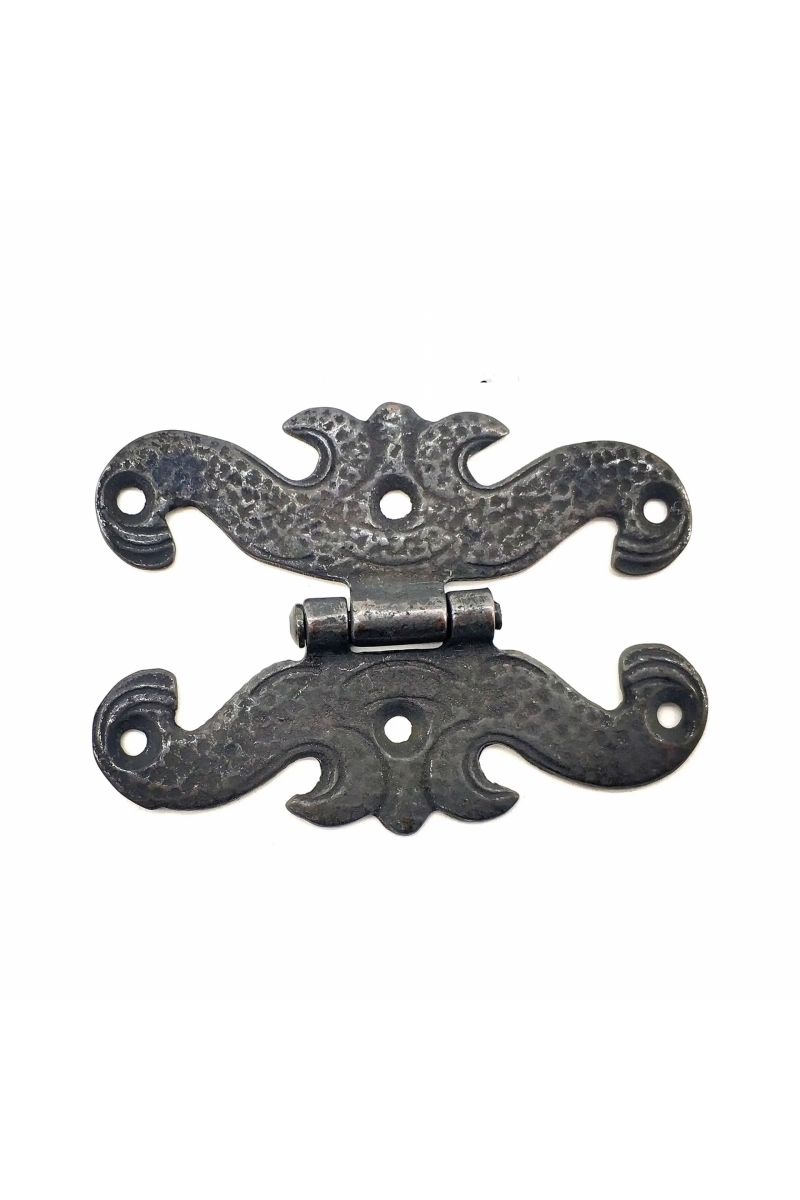 Antika Tarz Dekoratif Pirinç Kelebek Menteşe - 63x45 Mm, Oksit