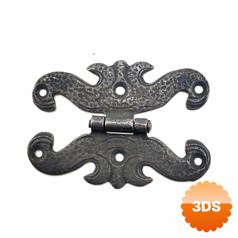 Antika Tarz Dekoratif Pirinç Kelebek Menteşe - 63x45 Mm, Oksit