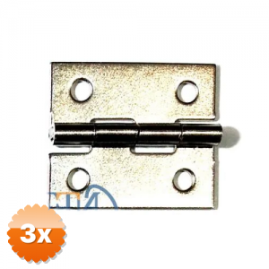 3 Adet Tavla Menteşesi No:1 - Nikel, 25x21, 1 Adet