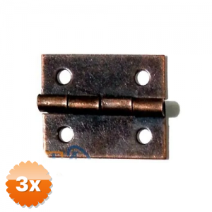 3 Adet Tavla Menteşesi 3cm, No:1/4 - Oksit, 1 Adet