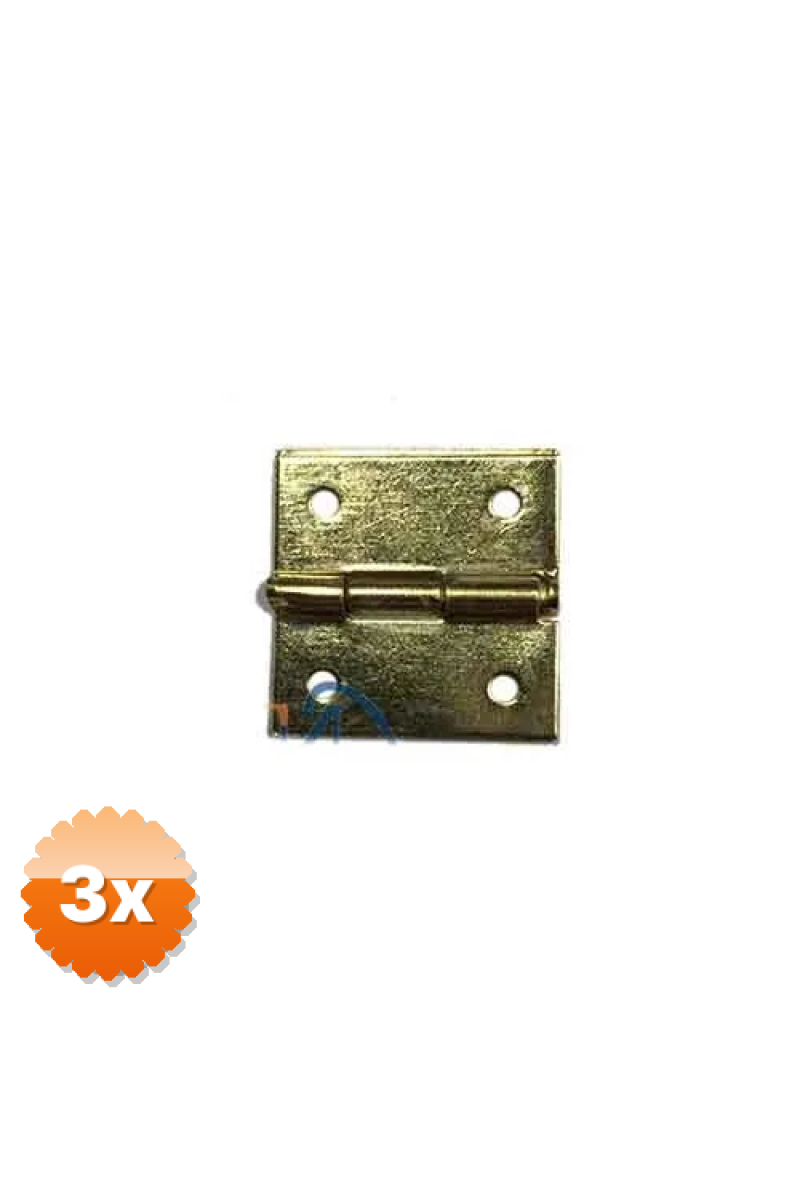 Tavla Menteşesi No:2 - 15x15mm, Sarı, 1 Adet