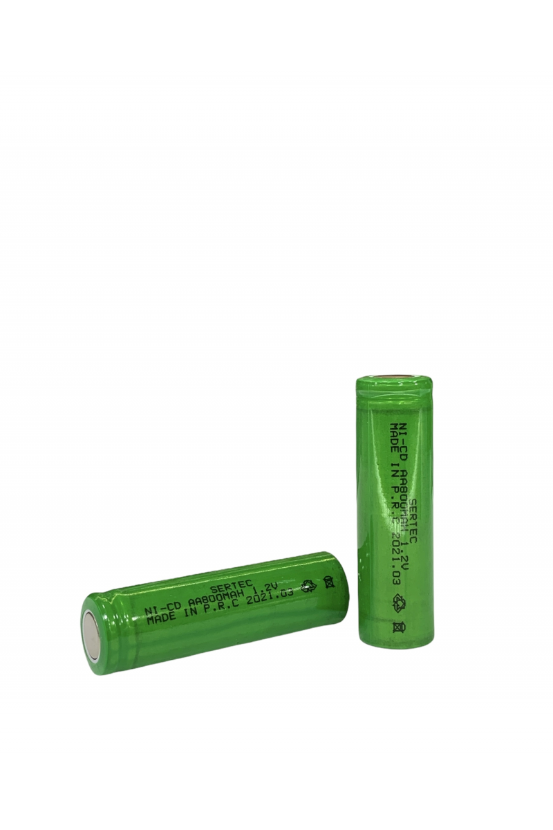Sertec - 1.2v 800 Mah - Aa - Ni - cd Şarjlı Pil - (başsız / Flat Head)
