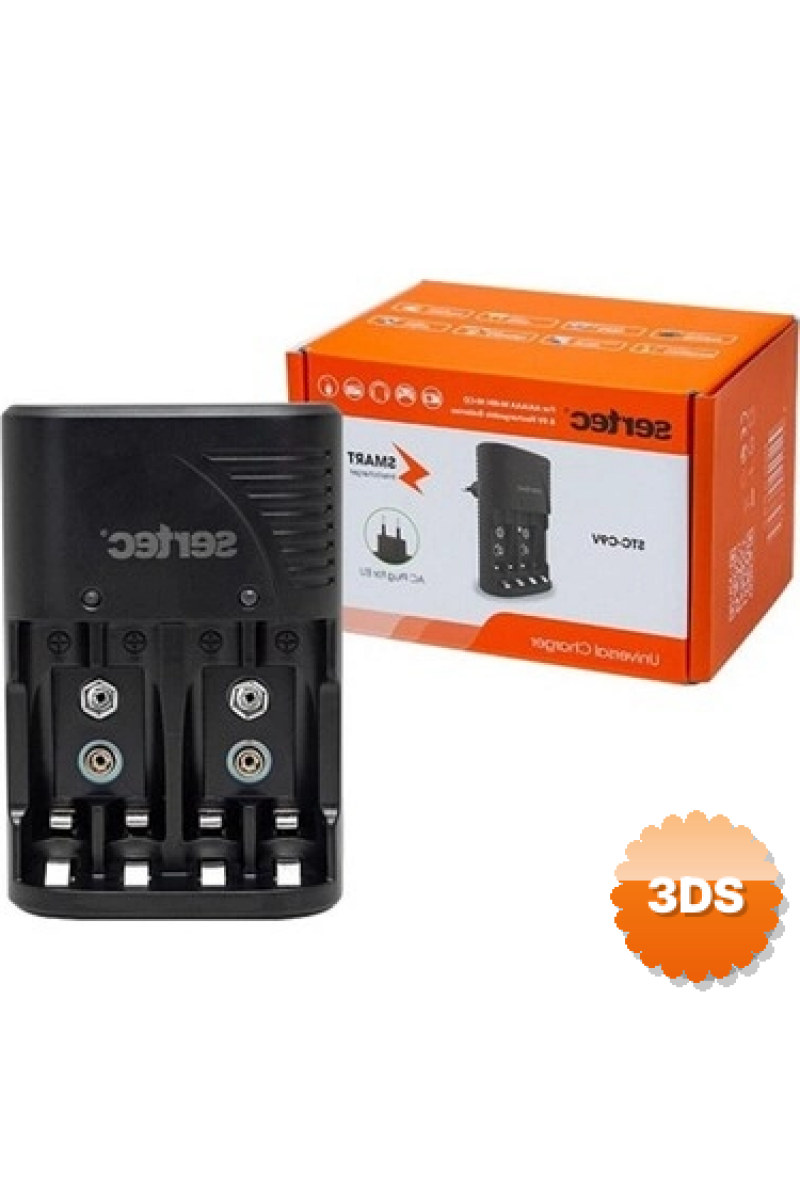 Sertec Stc - c802 Aa - aaa - 9v Uyumlu 4lü Pil Şarj Aleti