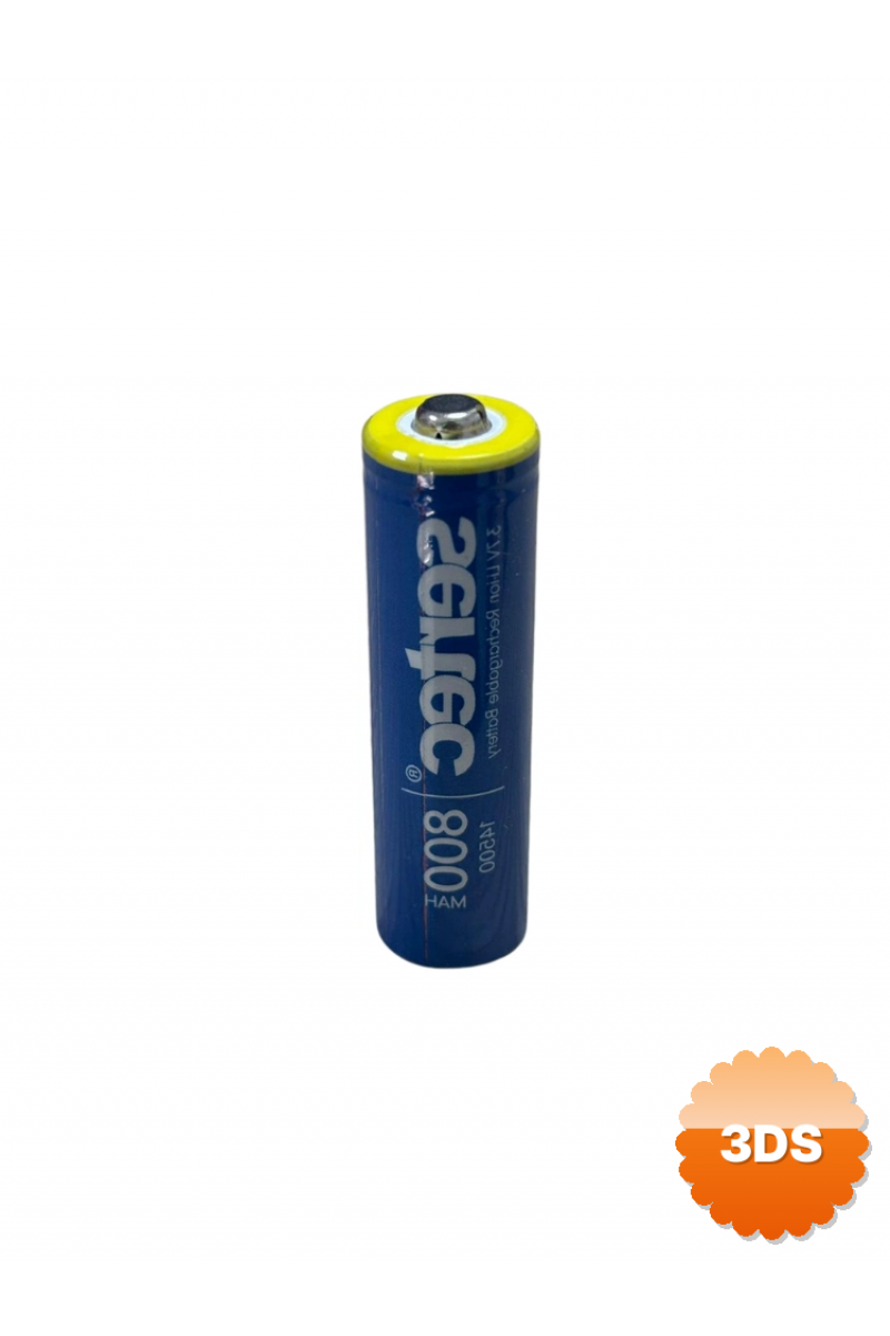 Sertec 3.7v Li - ion 14500 Aa - 800 Mah 1c Şarjlı Pil (başlı)