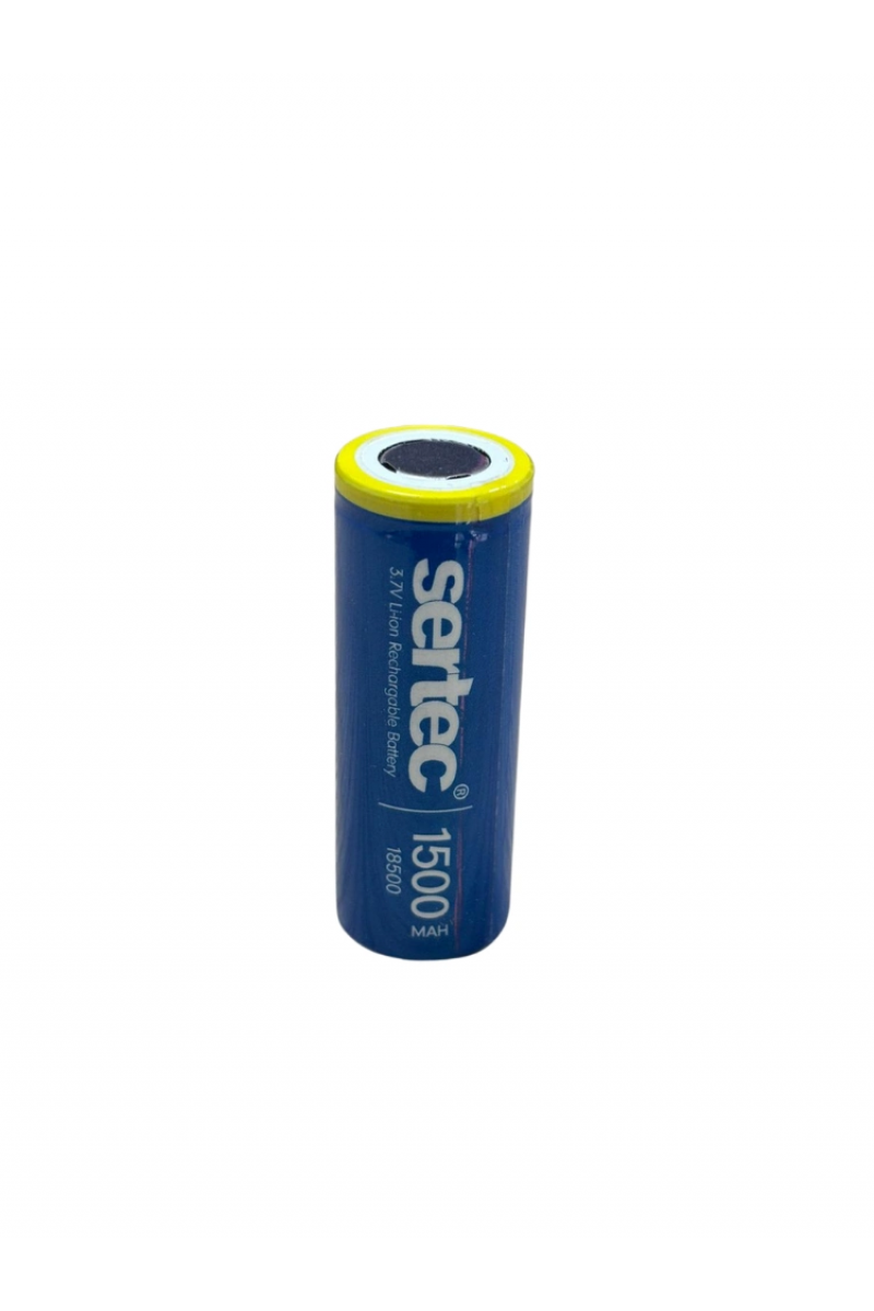 Sertec 3.7v Li - ion 18500 1500 Mah 1c Şarjlı Pil