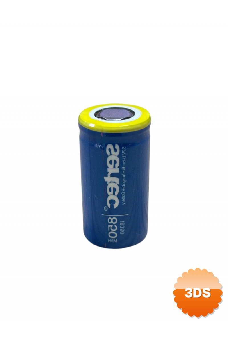 Sertec 18350 3.7v 850 Mah Li - ıon Şarjlı Pil - 1c