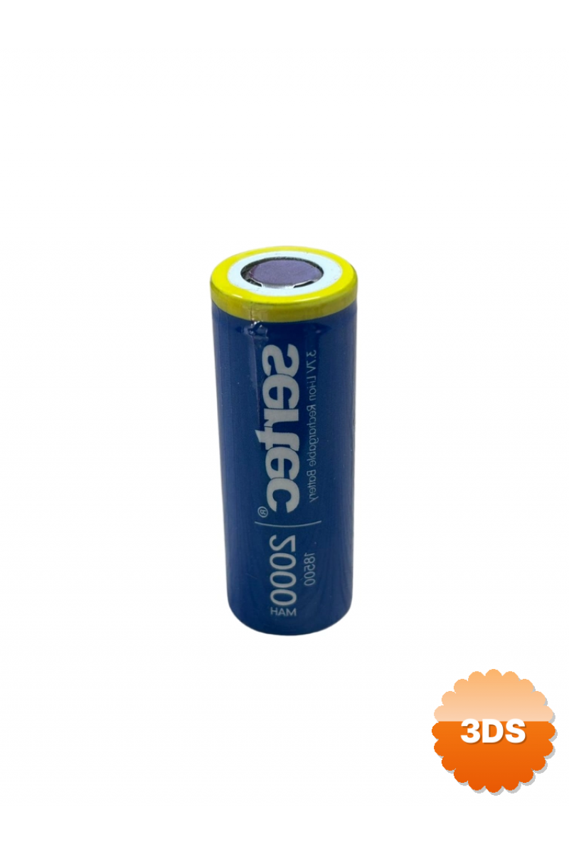 Sertec 3.7v Li - ion 18500 2000 Mah 3c Şarjlı Pil