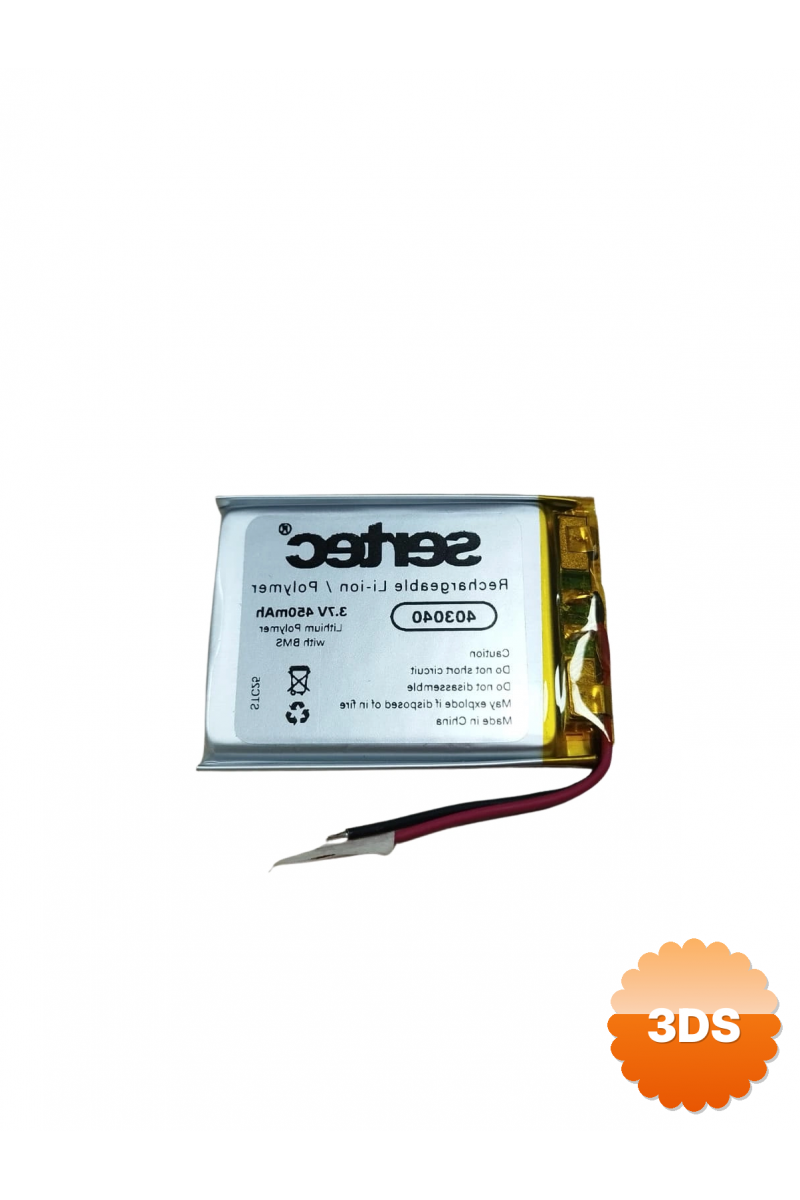 Sertec 403040 3.7v 450 Mah Li - polymer Pil (devreli/1.5a)