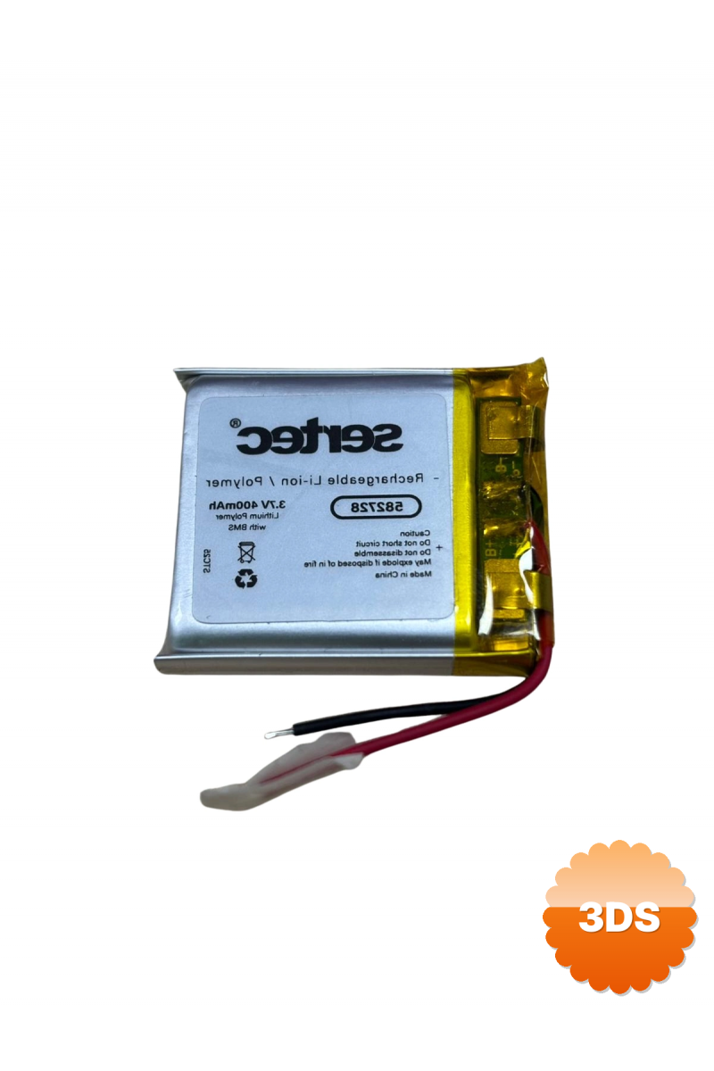 Sertec 582728 3.7v 400 Mah Li - polymer Pil (devreli/1.5a)