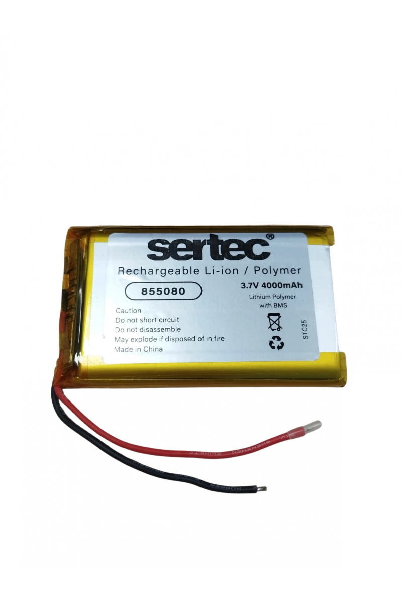 Sertec 855080 3.7v 4000mah Li - polymer Pil (devreli/1.5a)