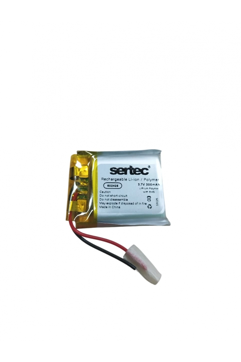 Sertec 602425 3.7v 300mah Li - polymer Pil (devreli/1.5a)