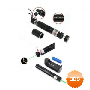 Polizei Şarjlı Turbo Yeşil Lazer Pointer Kibrit Yakabilen Güç 1000mw