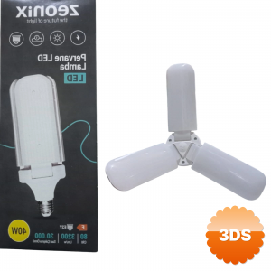 Zeonix 40w 3 Kanatlı Pervane Ampul