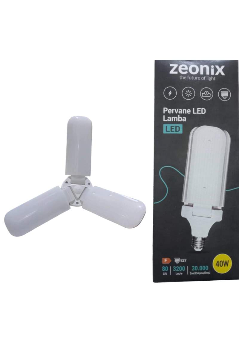 Zeonix 40w 3 Kanatlı Pervane Ampul