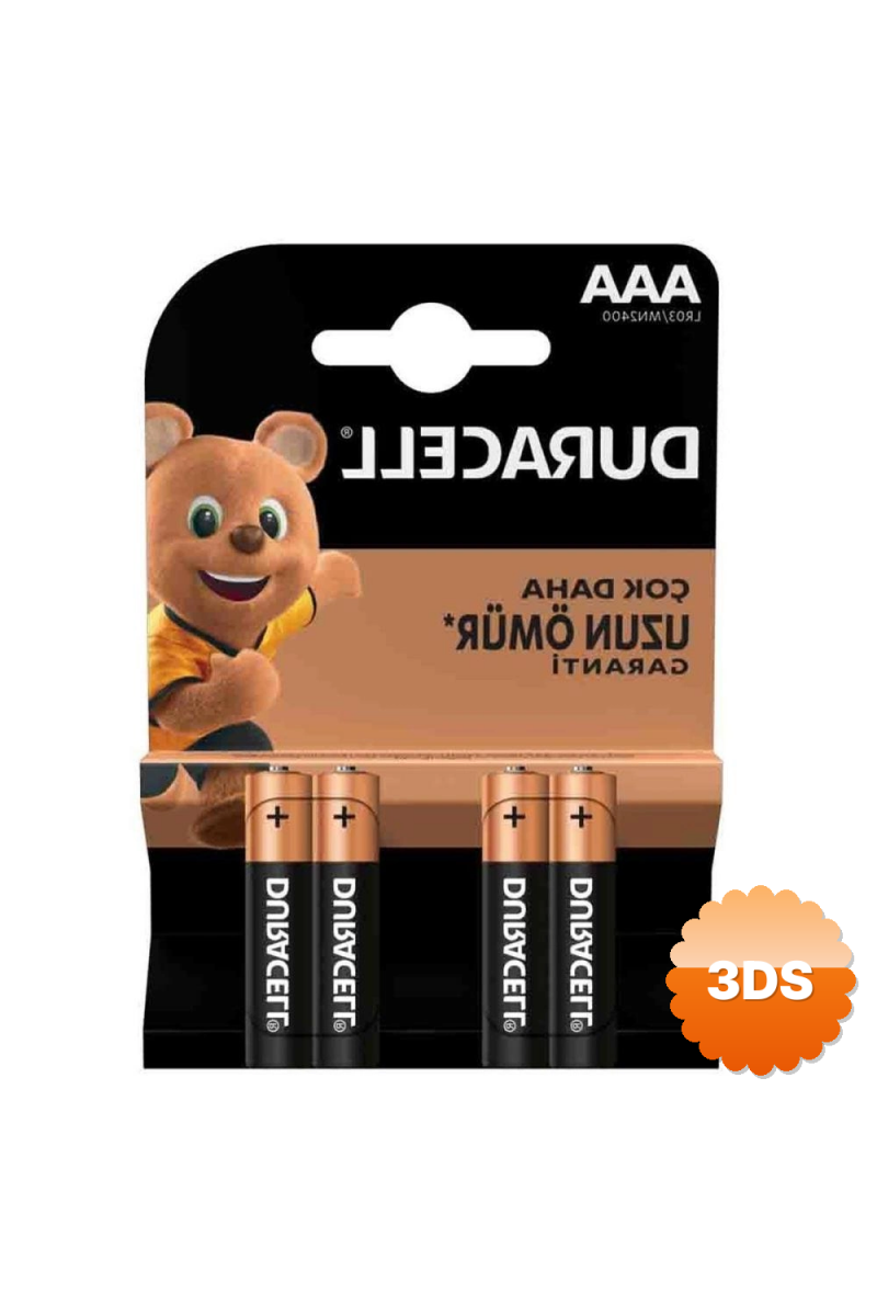 Duracell Lr03/mn2400 Alkalin Aaa İnce Kalem Pil 4lü Paket