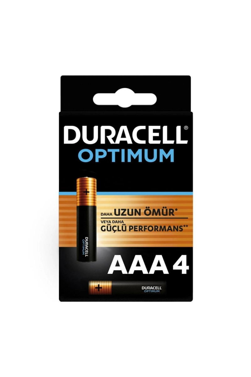 Duracell Optimum Alkalin Aaa İnce Kalem Pil 4lü Paket