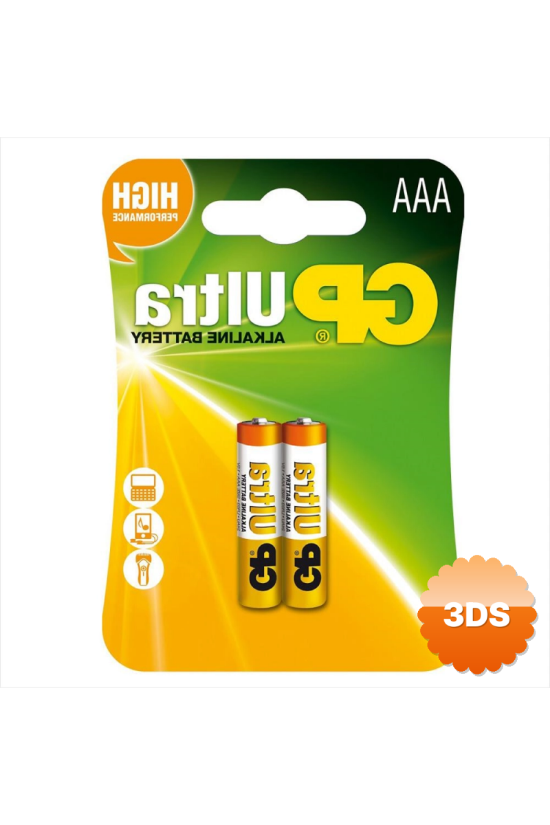 Gp Ultra Alkalin Aaa İnce Kalem Pil 2li