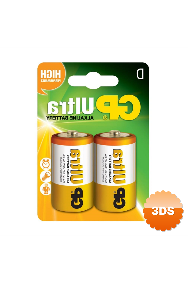 Gp Ultra Alkalin D Büyük Boy Pil 2li