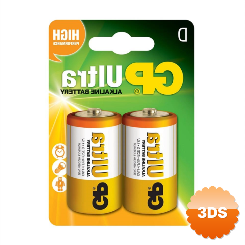 Gp Ultra Alkalin D Büyük Boy Pil 2li