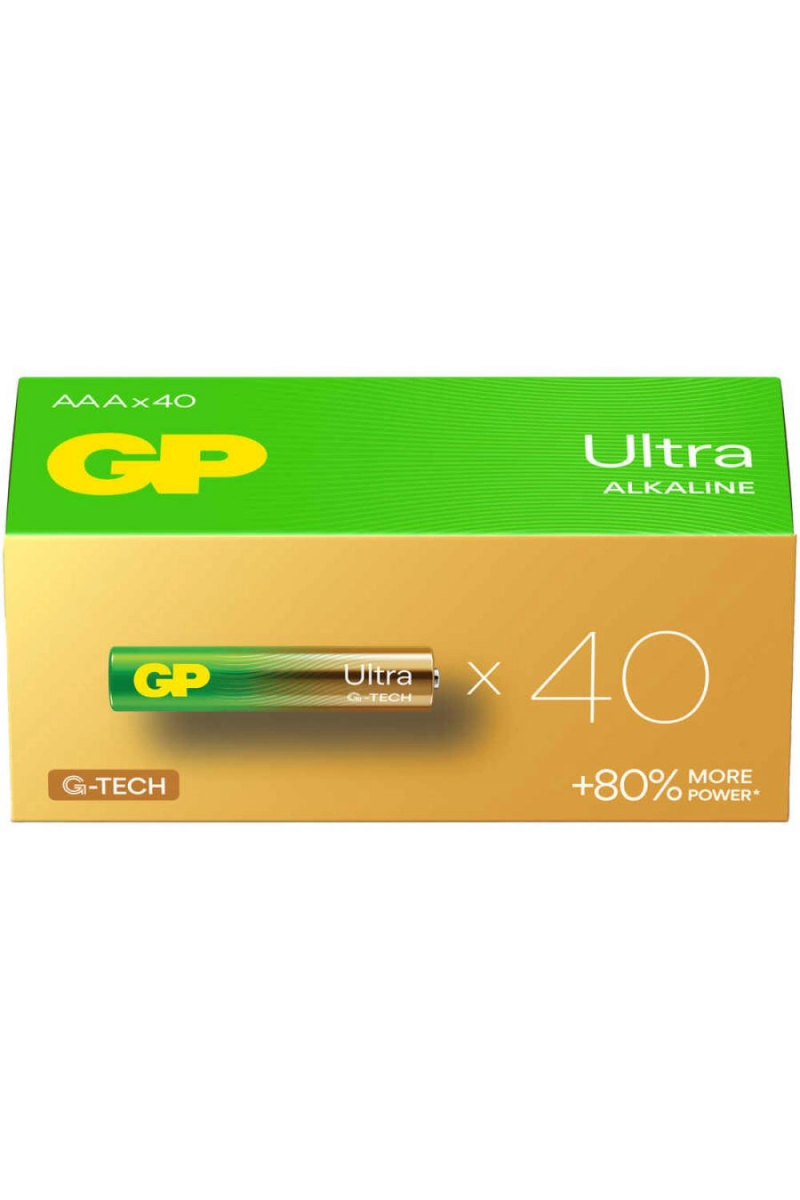 Gp Ultra Alkalin Aaa İnce Kalem Pil 40lı Paket