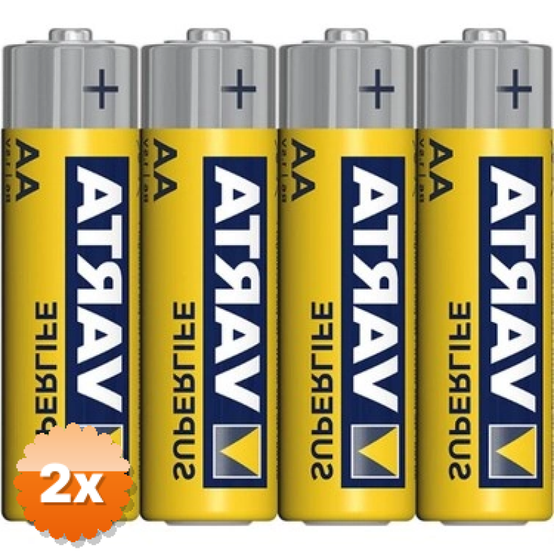 2 Adet Varta Aa Çinko Karbon Super Life (4'lü Paket)
