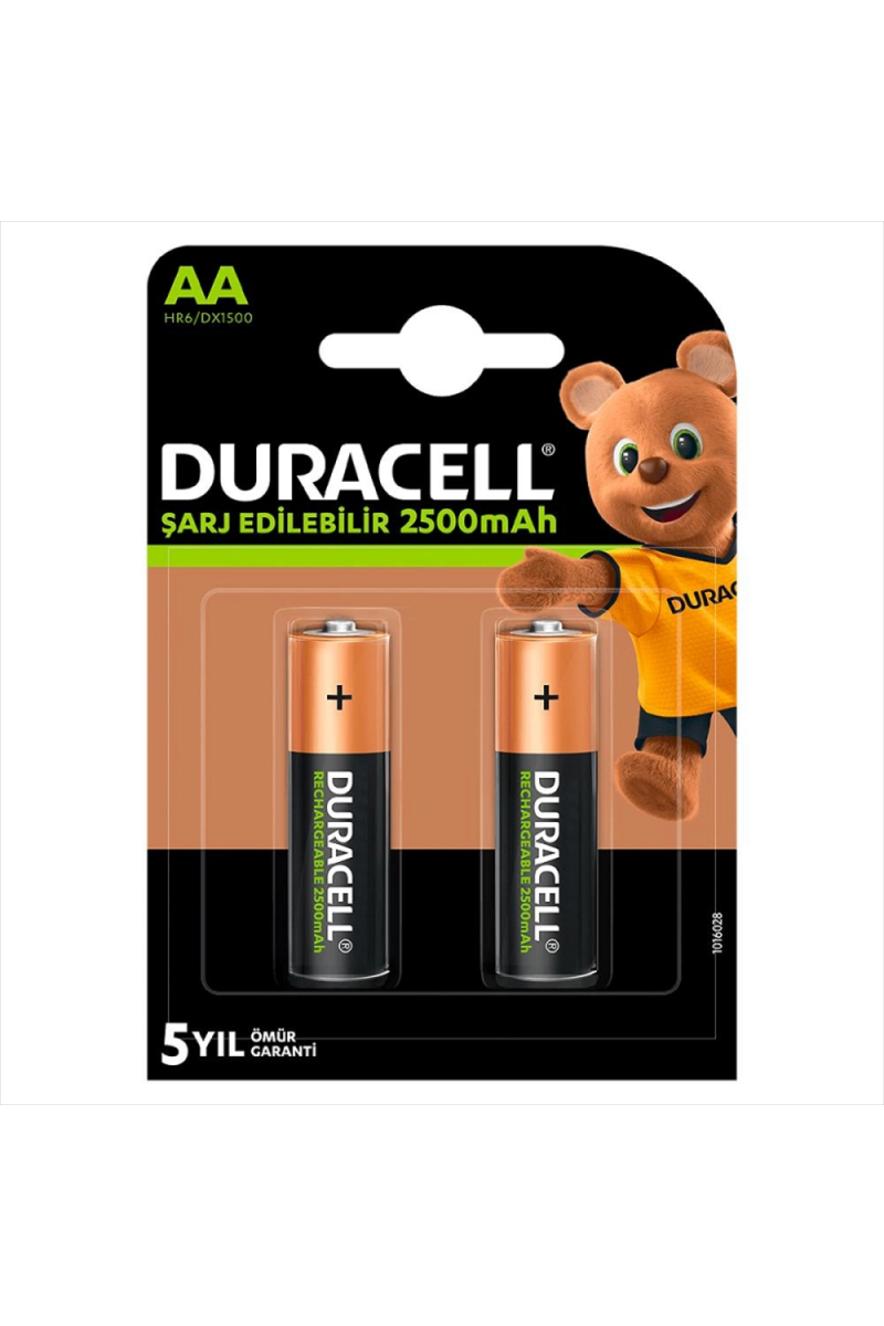 Duracell 1.2v 2500 Mah Aa Şarjlı Kalem Pil 2li
