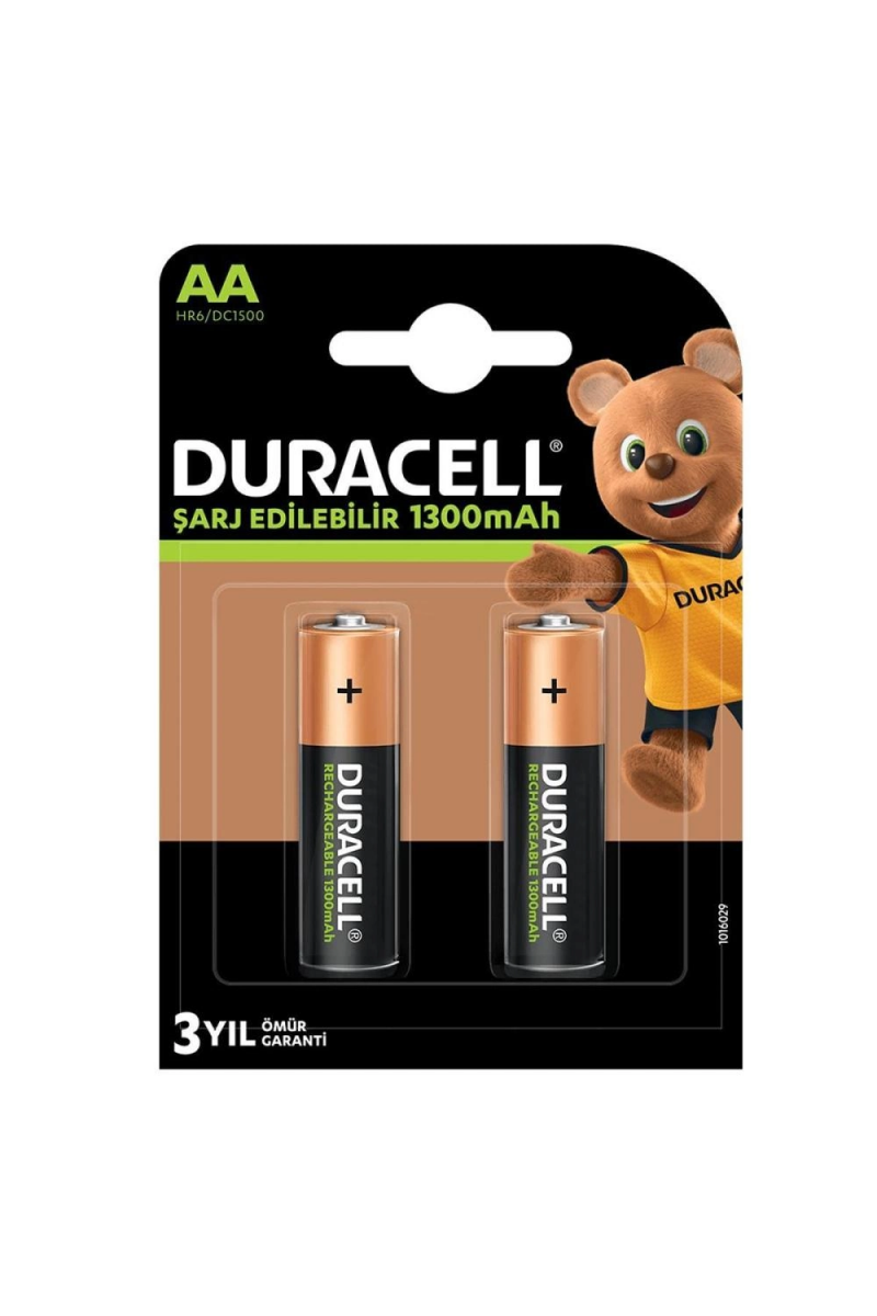 Duracell 1.2v 1300mah Aa Şarj Edilebilir Kalem Pil 2li Paket