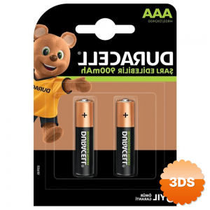 Duracell 1.2v 900mah Aaa Şarj Edilebilir İnce Kalem Pil 2'li Paket