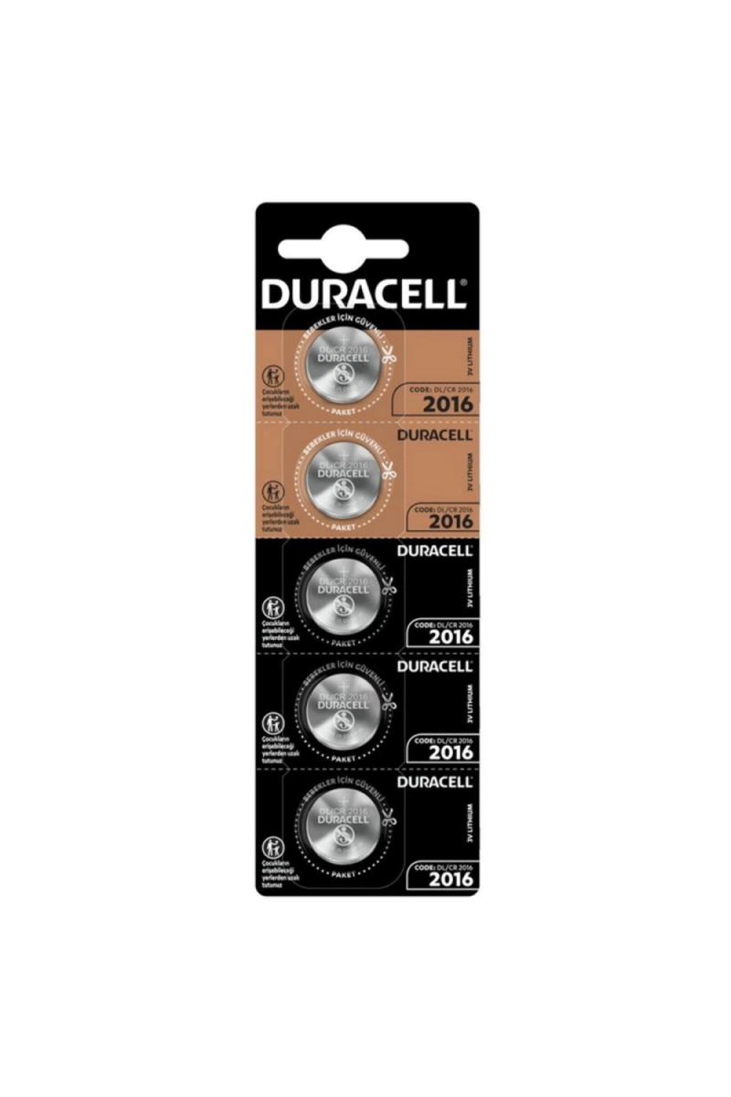 Duracell Cr2016 3v Lityum Pil 5li Paket
