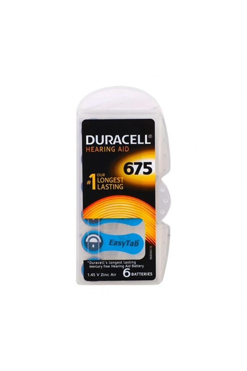 Duracell 675 Numara İşitme Cihazı Pili 6lı Paket
