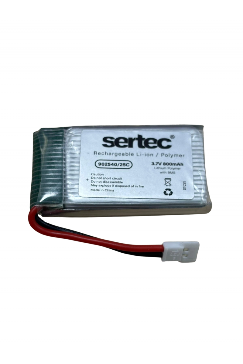 Sertec / 902540 / 3.7v - 800mah - 15c Beyaz Soket