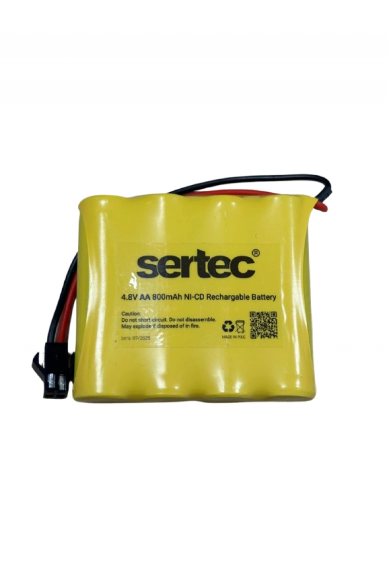 Sertec 4.8v 4s1p Aa 800 Mah Kablo + Siyah Konnektörlü Oyuncak Pili