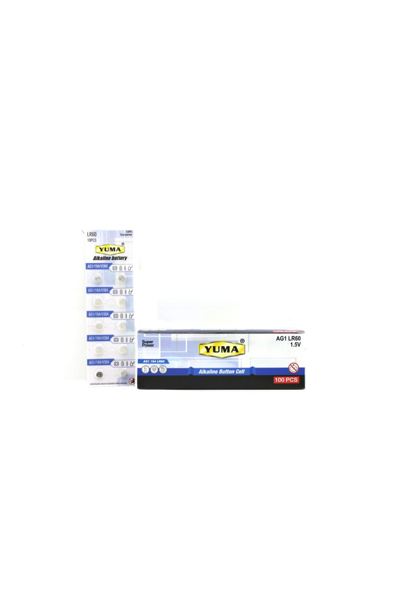 Ag1 Lr - 60 Düğme Pil Alkalin 1.5v 10lu Kart