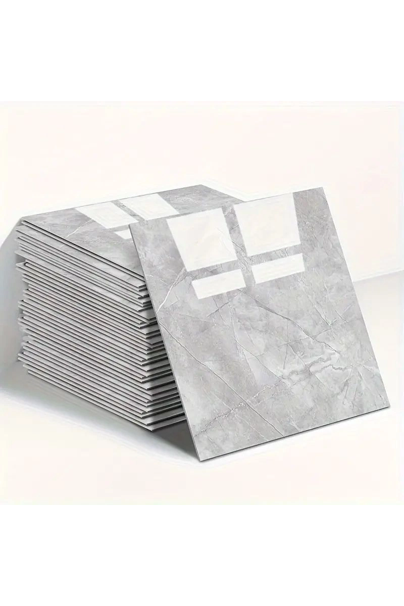 Gri Mermer Desen Duvar Sticker (30*30)
