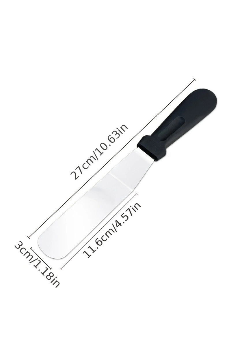 Paslanmaz Çelik L Tipi Pastacı Spatulası – Krema Düzeltme Ve Pasta Şekillendirme Bıçağı