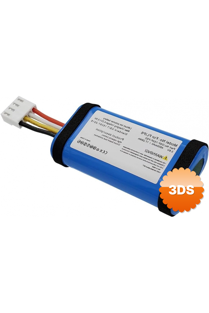 Sertec Jbl Flip 6 Uyumlu 3.7v 4800 Mah Soketli Batarya