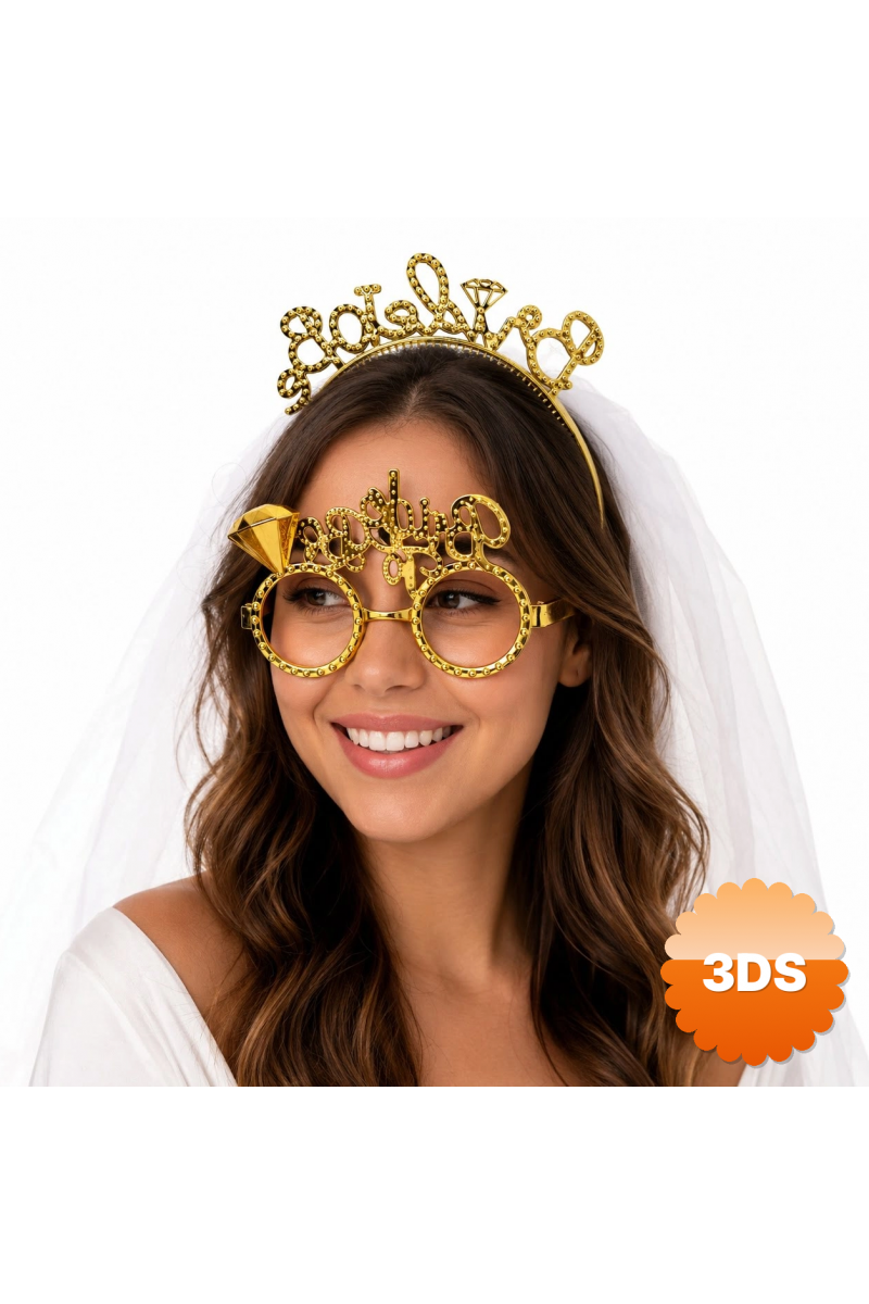 Bride To Be Gold Taç Ve Parti Gözlüğü Seti