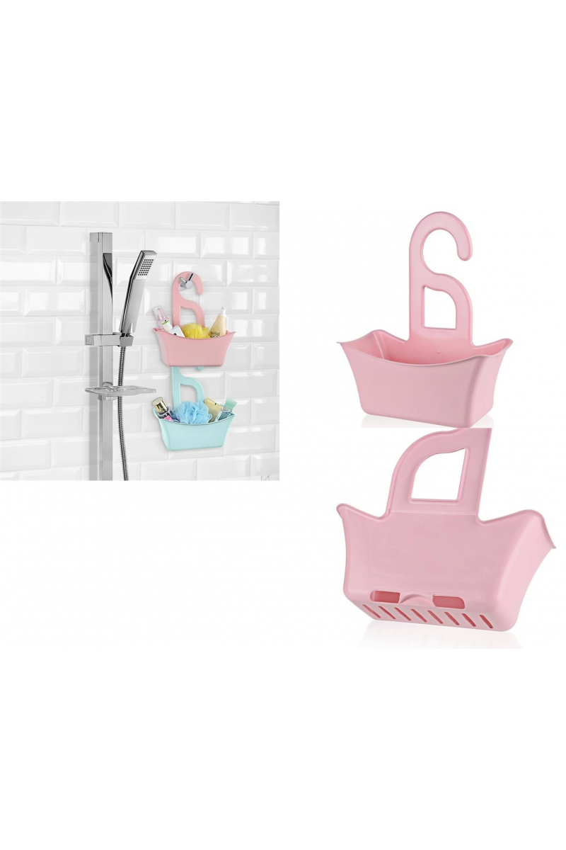 Banyo Sepeti Delikli Sepet Çok Amaçlı Sabun Şampuan Tutucu Raf