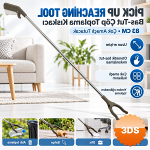 Pick Up Reaching Tool Kalın Boru otomatik bas Tut Çöp Toplama Kıskacı 83cm Çok Amaçlı Tutacak