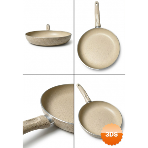 26 Cm Granit Tava – Yapışmaz Yüzeyli, Ergonomik Saplı Tava