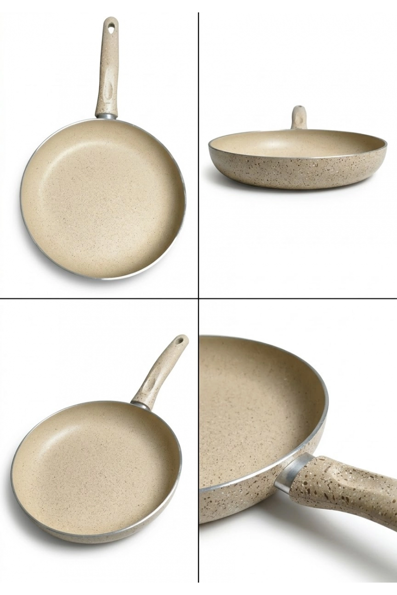 26 Cm Granit Tava – Yapışmaz Yüzeyli, Ergonomik Saplı Tava