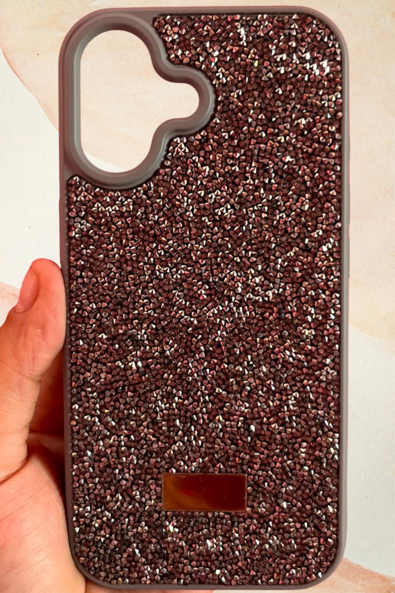 iPhone 17 Yıldız Tozu Premium Gri Silikon Kılıf