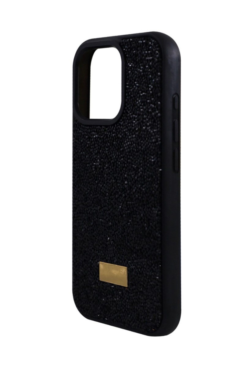 iPhone 15 Pro Yıldız Tozu Premium Siyah Silikon Kılıf